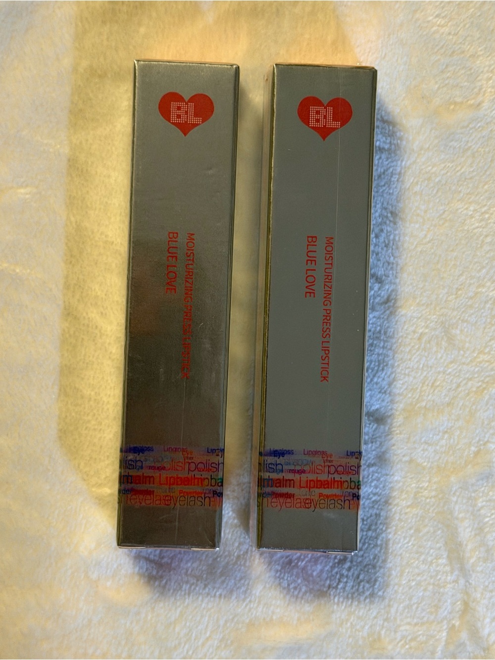 BLUE LOVE 2PC Moisturizing Press Lipstick (03#+04#)